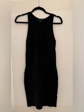 House of Harlow 1960- Black Ribbed Tank Dress Size Small